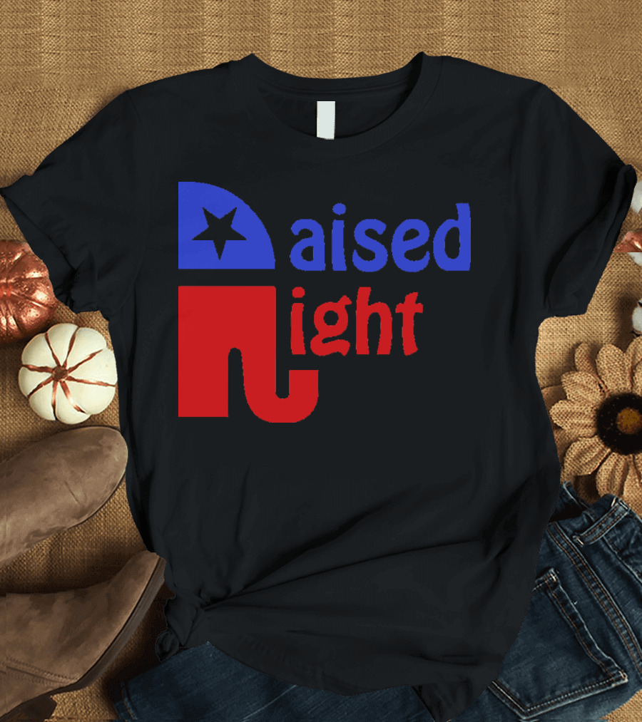 Raised Right Republican Elephant and Star T-Shirt