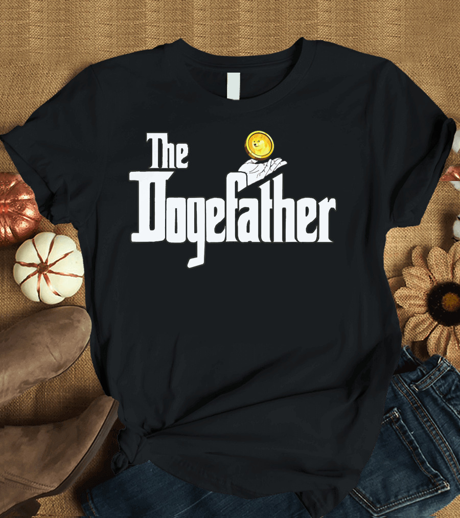 The Dogefather Dogecoin Cryptocurrency Meme T-Shirt