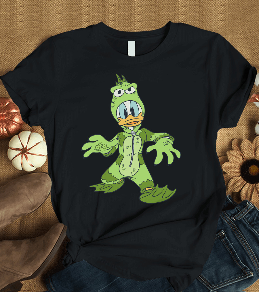 Donald Duck in Green Monster Costume T-Shirt
