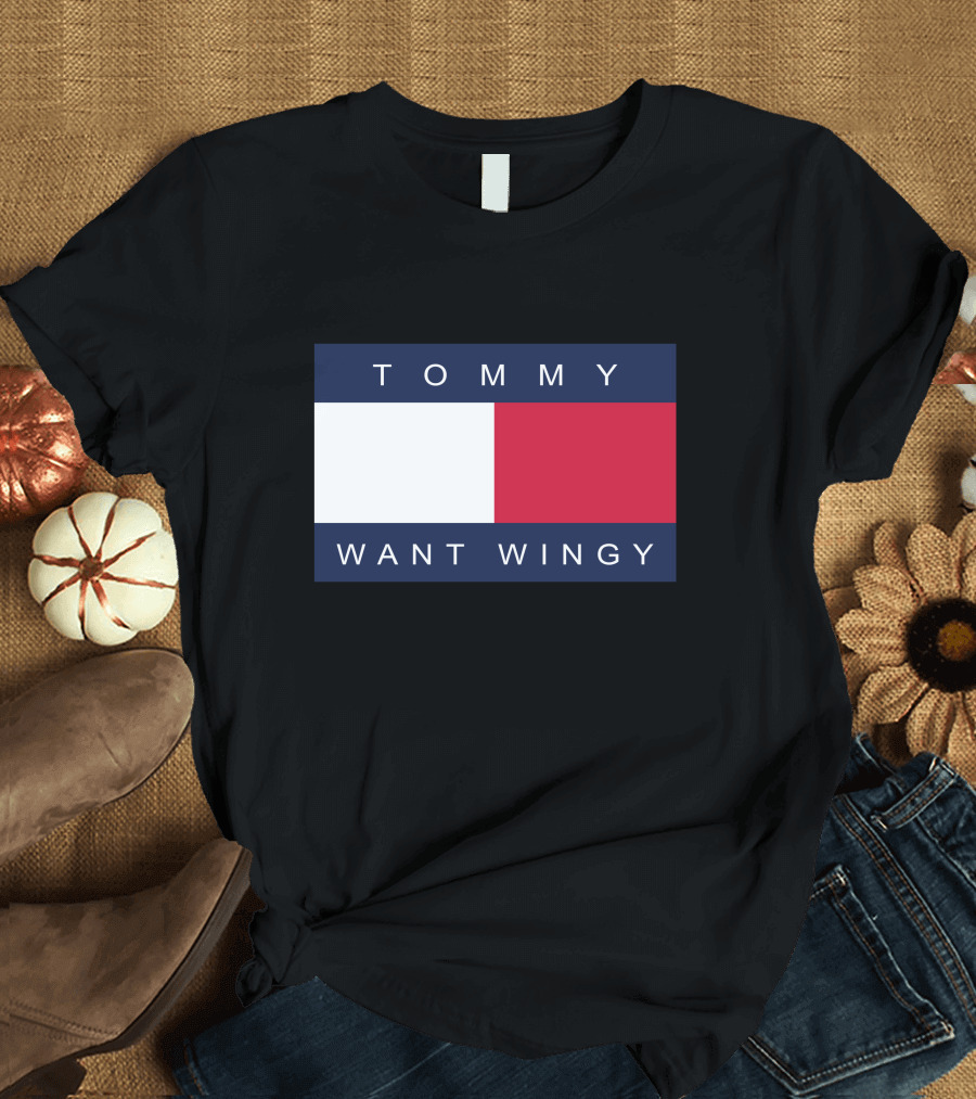 TOMMY WANT WINGY Red White Blue T-Shirt