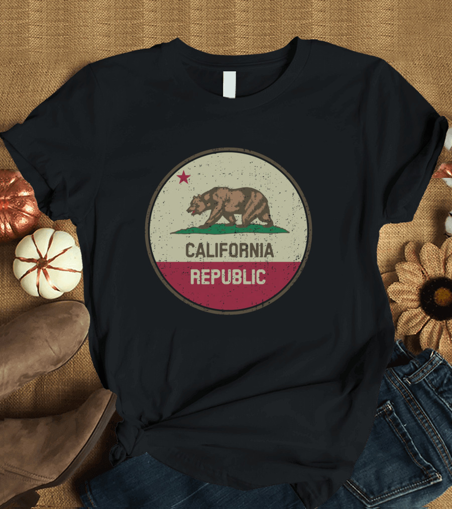 Vintage California Republic Bear Flag T-Shirt