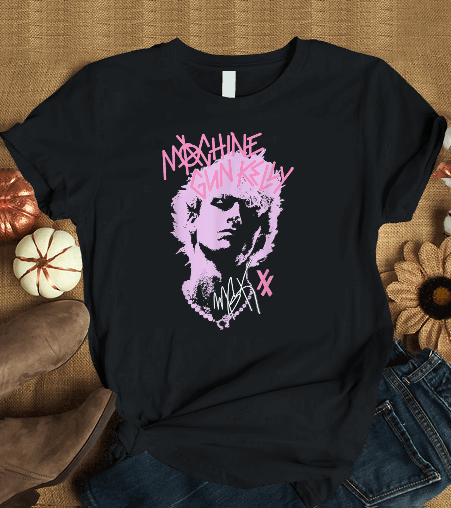 Machine Gun Kelly M.G.K Pink Silhouette XX Signature T-Shirt