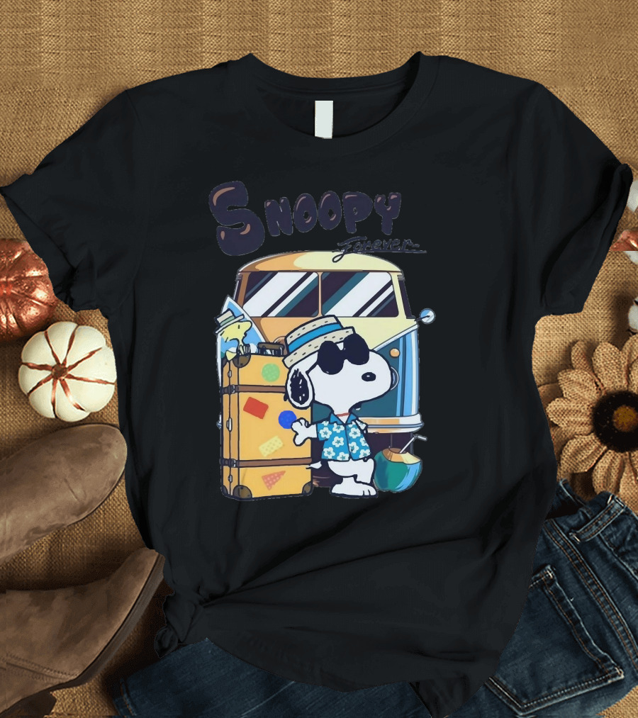 Snoopy Forever Vintage Travel Adventure T-Shirt