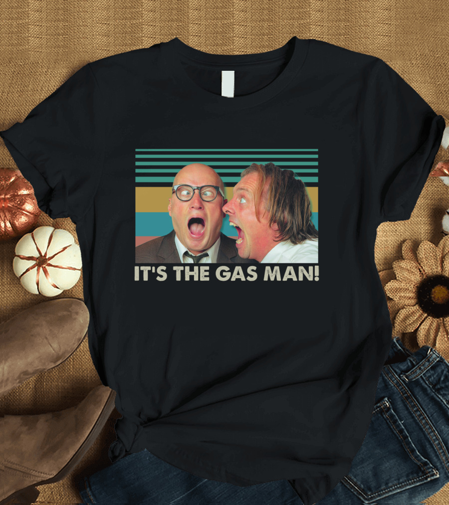 Bottom It's The Gas Man Eddie And Richie Face Off Stripes T-Shirt