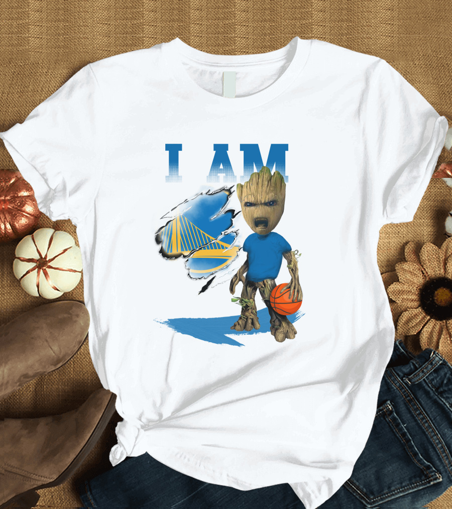 I Am Golden State Warriors Groot Basketball Character T-Shirt