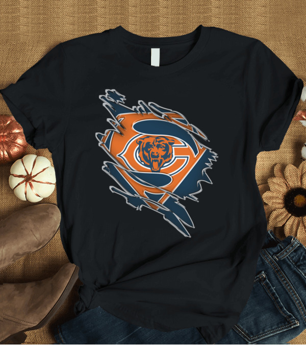 T-Shirt: Chicago Bears Superman Logo Mashup T-Shirt Chicago Bears Superman Logo Mashup T-Shirt