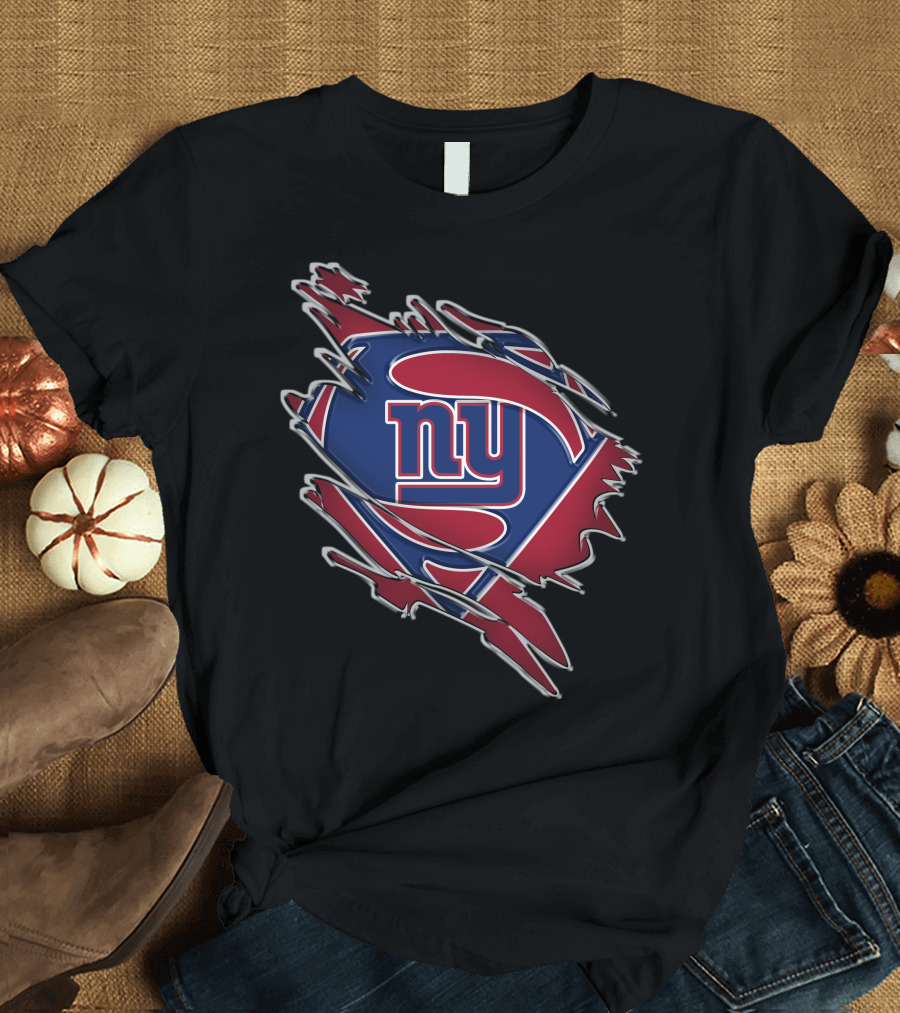 NY Giants Superman Logo Mashup T-Shirt