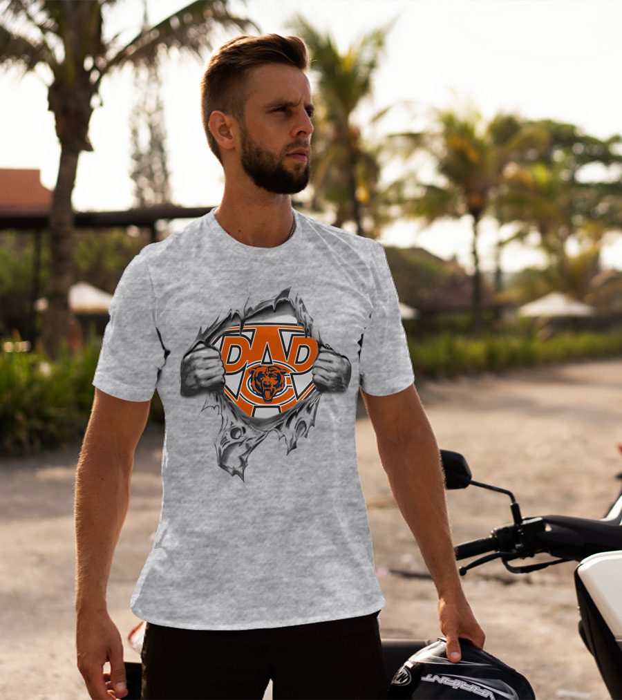 Chicago Bears Super Dad Football Fan T-Shirt