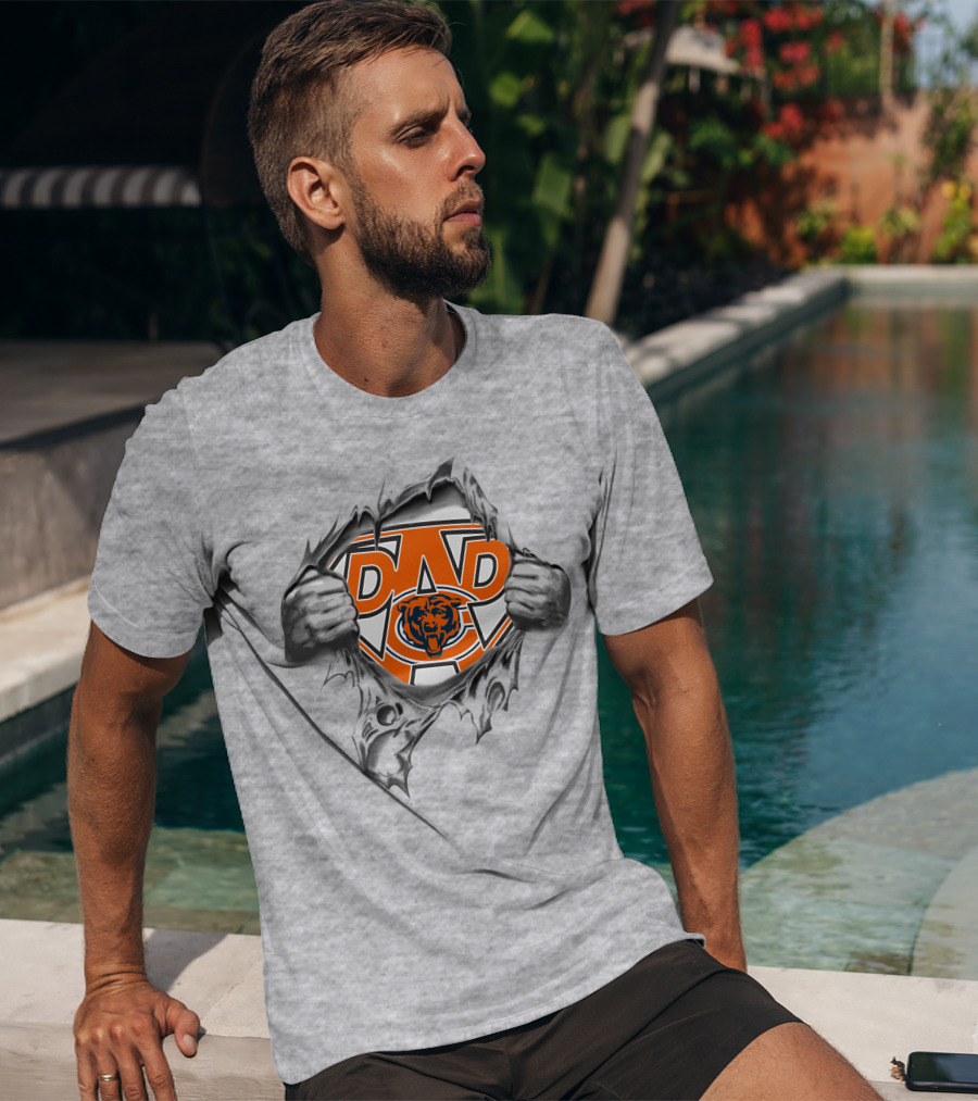 Chicago Bears Super Dad Football Fan T-Shirt