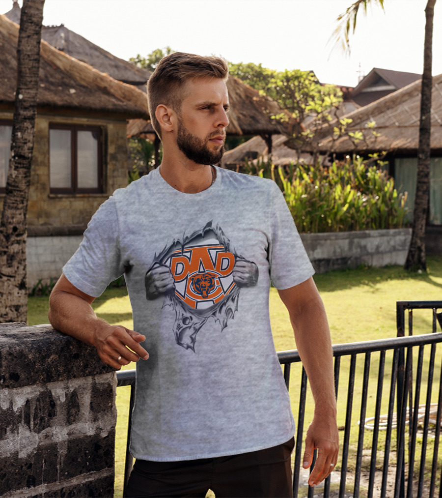 Chicago Bears Super Dad Football Fan T-Shirt