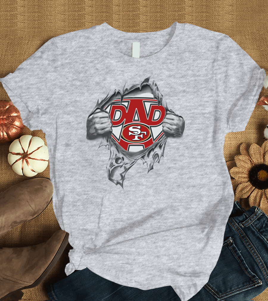 Super Dad San Francisco 49ers SF Shield T-Shirt