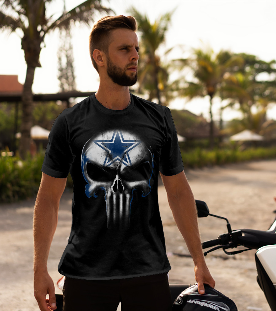 Skull Cowboys Dallas Star Symbol T-Shirt