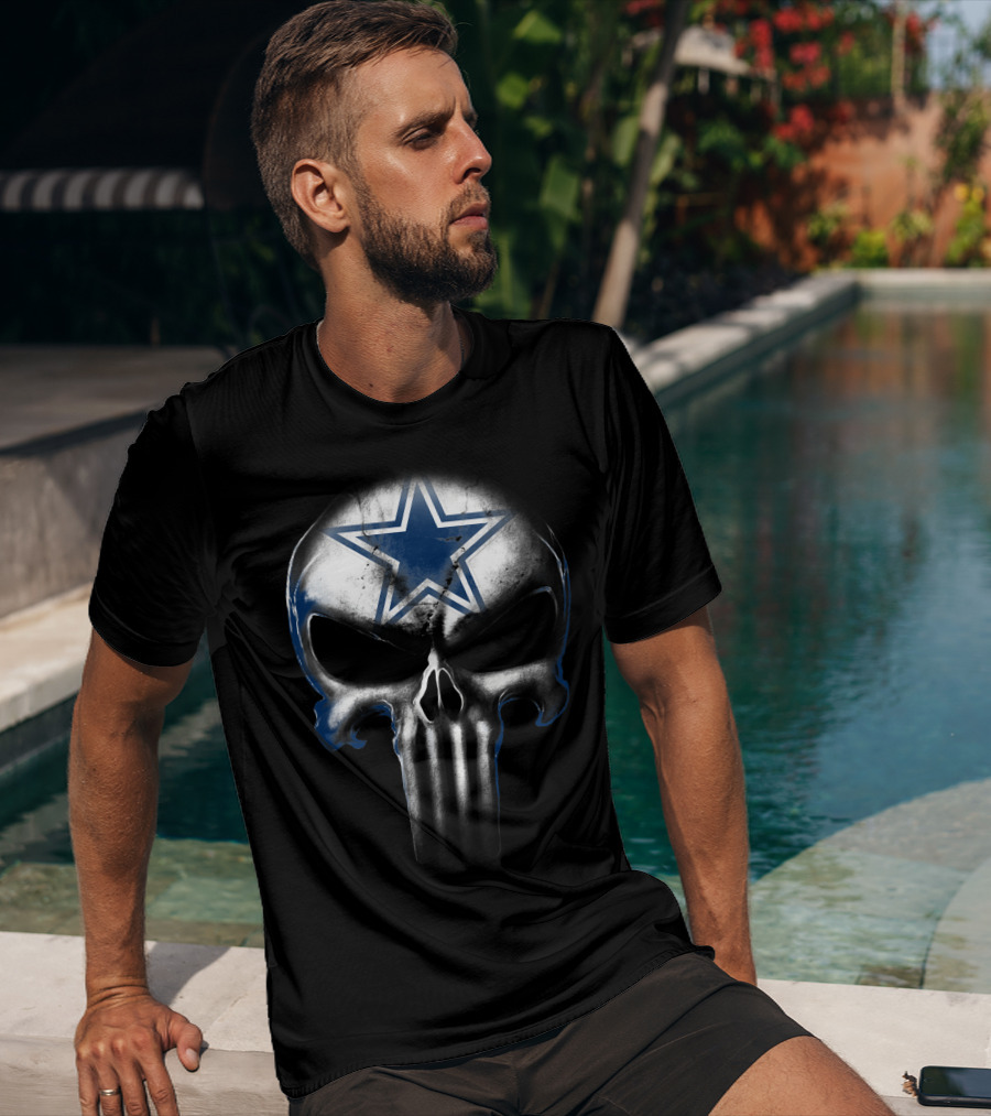 Skull Cowboys Dallas Star Symbol T-Shirt
