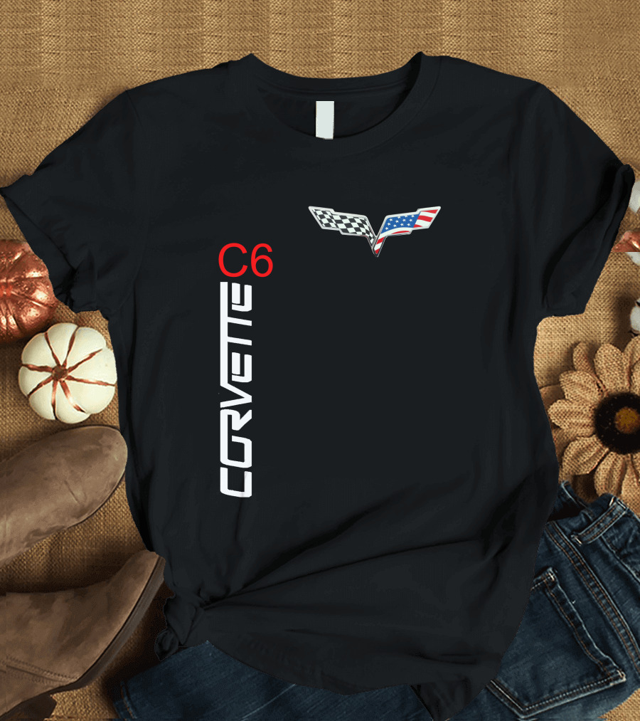CORVETTE C6 Racing Flag T-Shirt