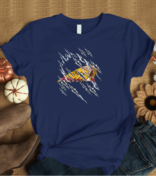 T-Shirt: Indian Motorcycle Logo with Claw Marks T-Shirt Indian Motorcycle Logo with Claw Marks T-Shirt