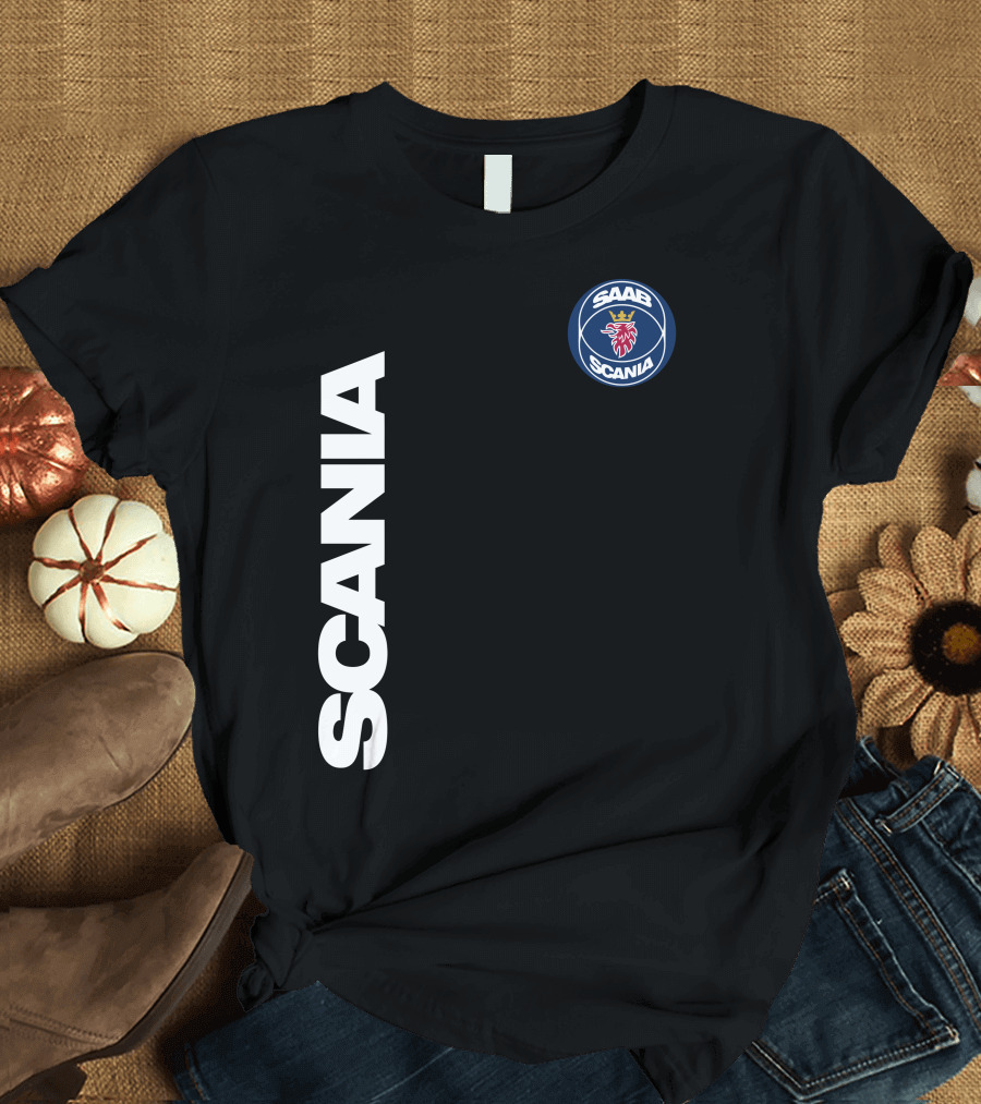 SCANIA SAAB Heritage Lion Emblem T-Shirt