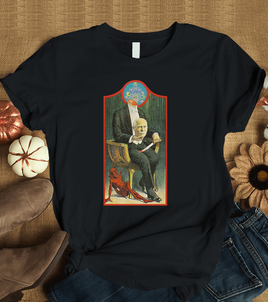 Self Titled 1991 Magical Mystery Surreal Headless Man with Devil T-Shirt