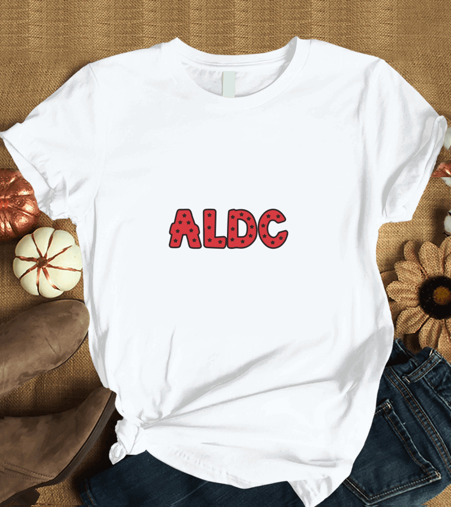ALDC Red Lettering with Stars T-Shirt
