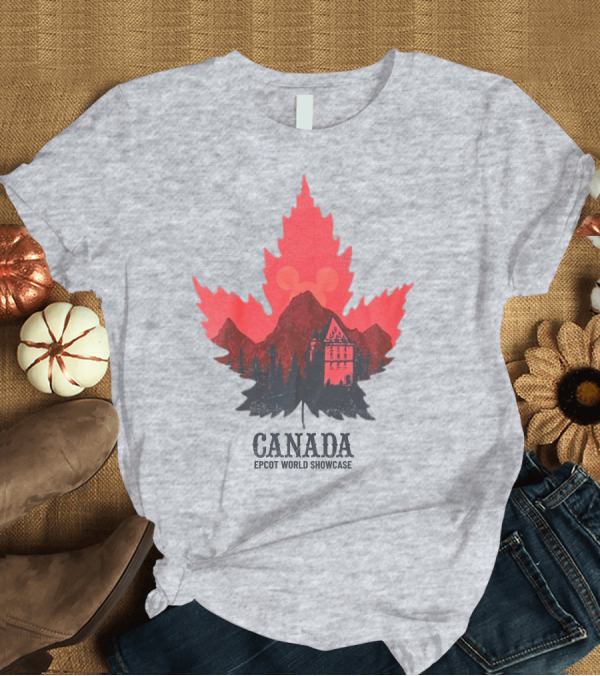 T-Shirt: Canada EPCOT World Showcase Maple Leaf Mickey T-Shirt Canada EPCOT World Showcase Maple Leaf Mickey T-Shirt