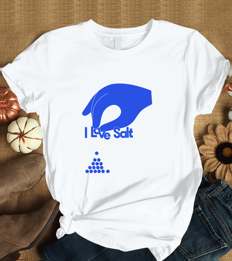 Shop Molly Baz Merch Store I Love Salt Hand with Dots T-Shirt