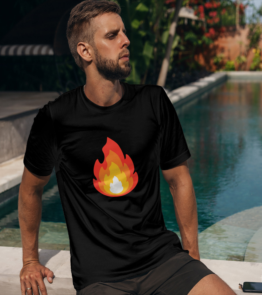 Sapnap Layered Fire Flame T-Shirt