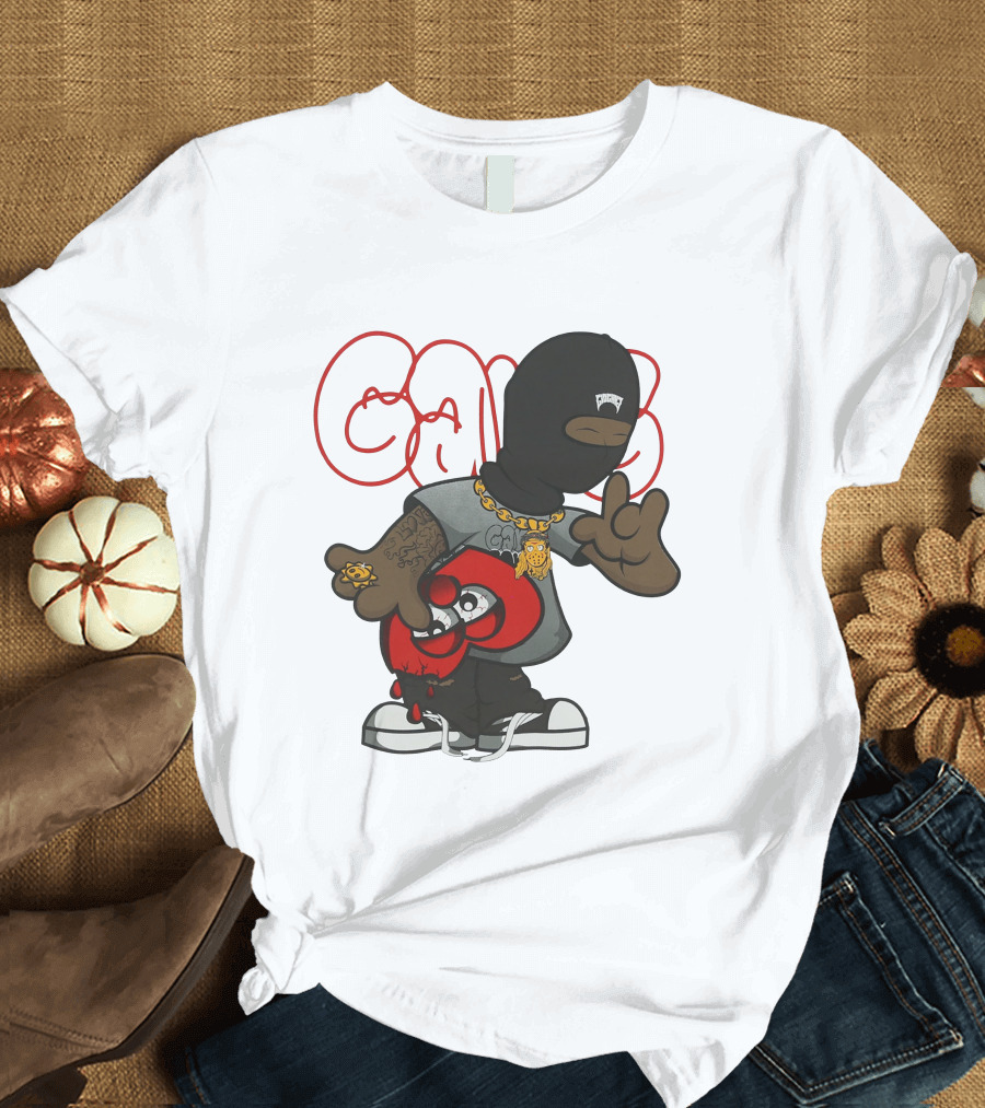Glo Gang Character with Tattoo and Sneaker T-Shirt