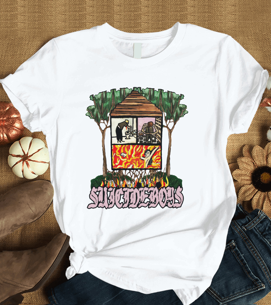 Suicideboys Fire and House Scene T-Shirt