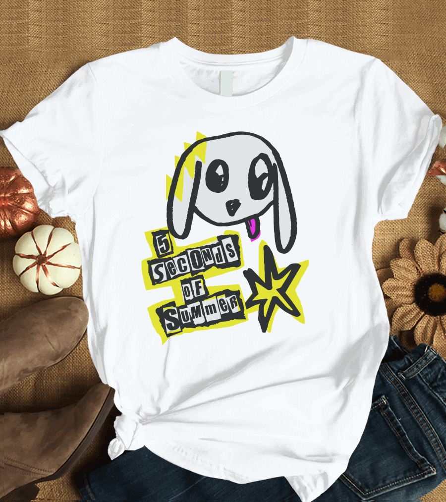 5 Seconds of Summer 5SOS Anarchy Dog Star T-Shirt