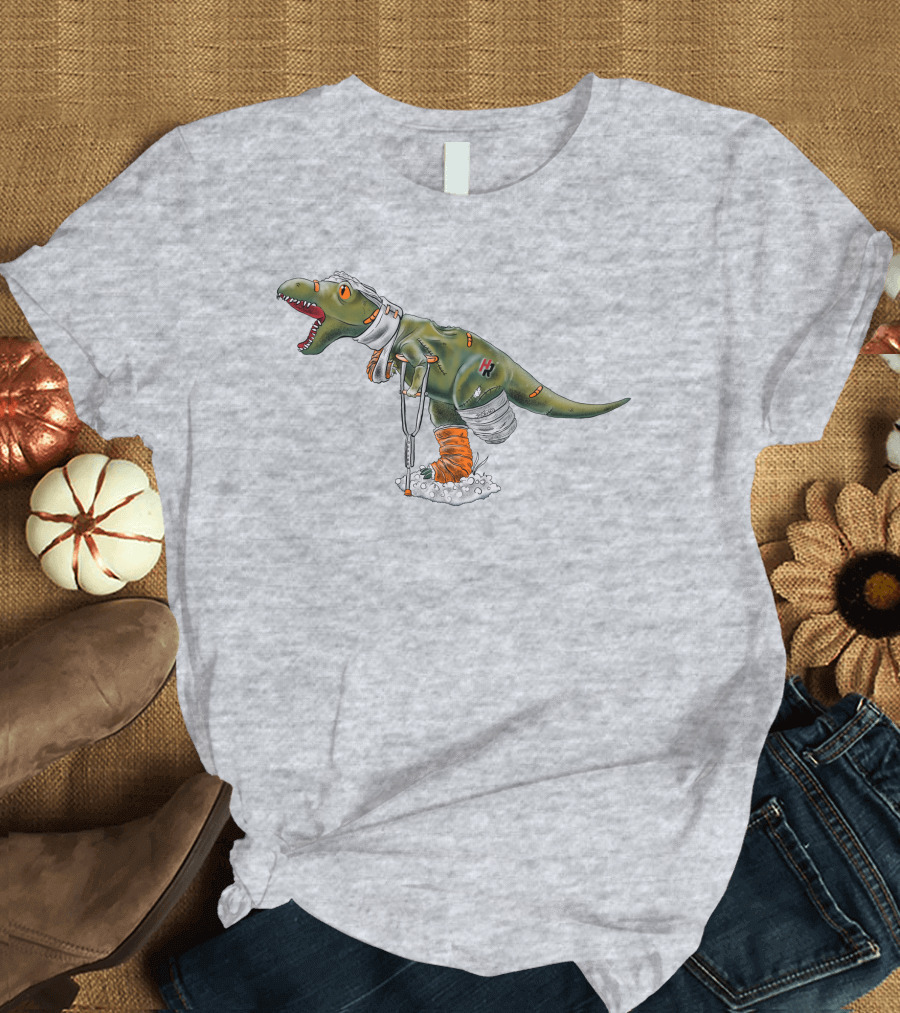 How Ridiculous Merch Injured Rexy Navy T-Shirt