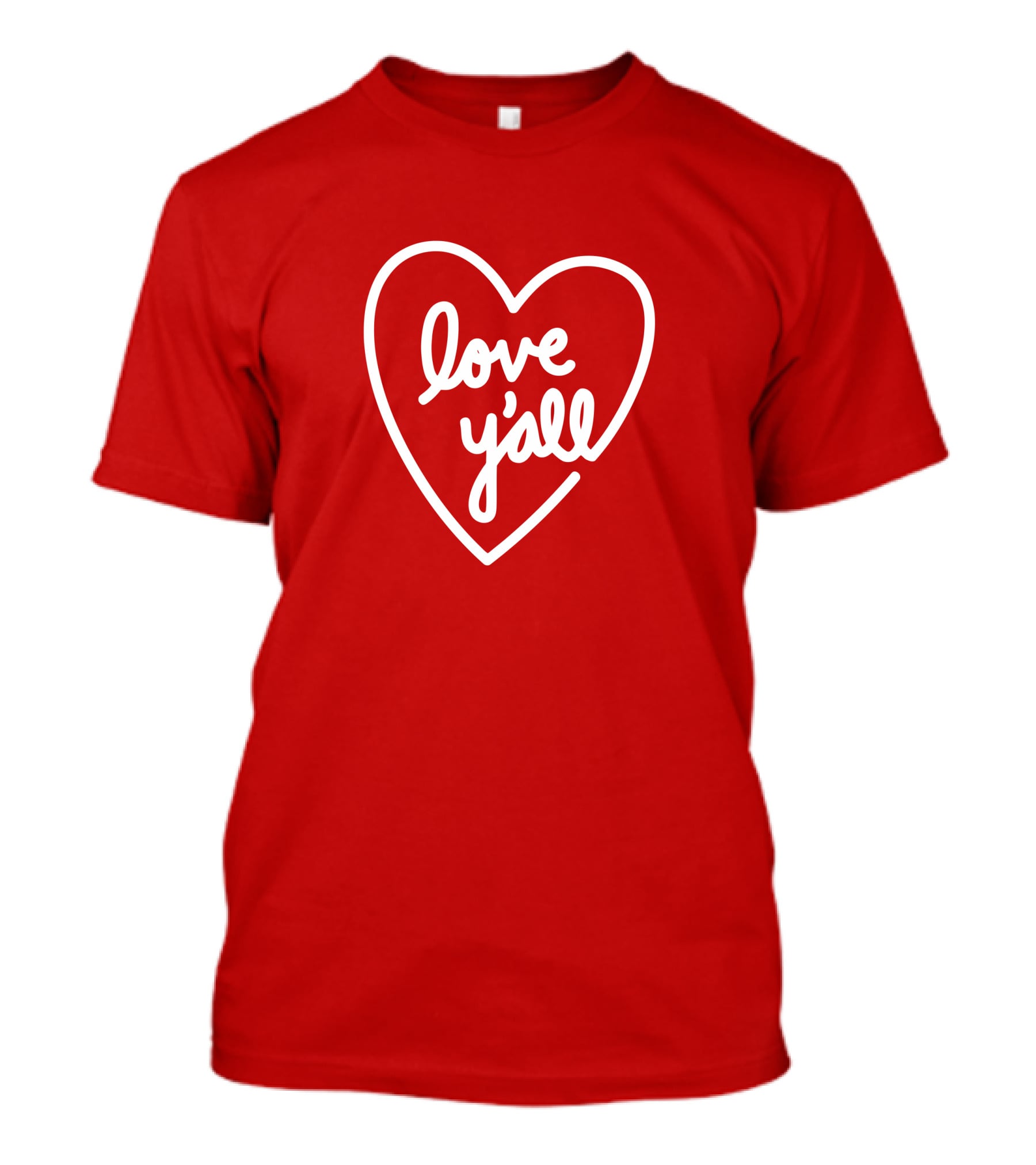 Love Y'all Red Heart T-Shirt