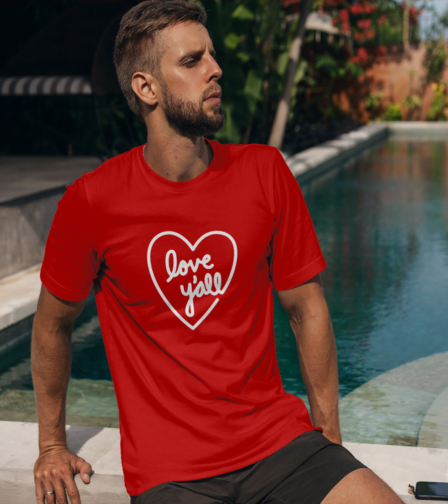 Love Y'all Red Heart T-Shirt