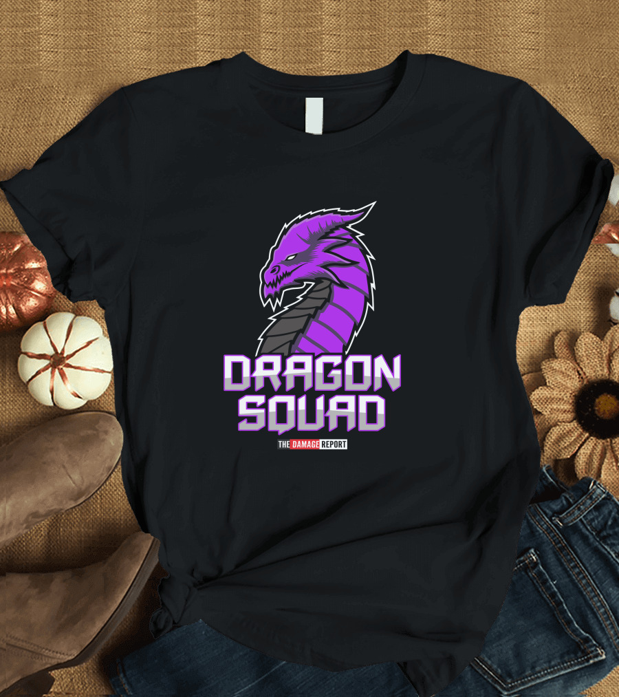 Purple Dragon Squad The Damage Report Purple Dragon Daddy Merch T-Shirt