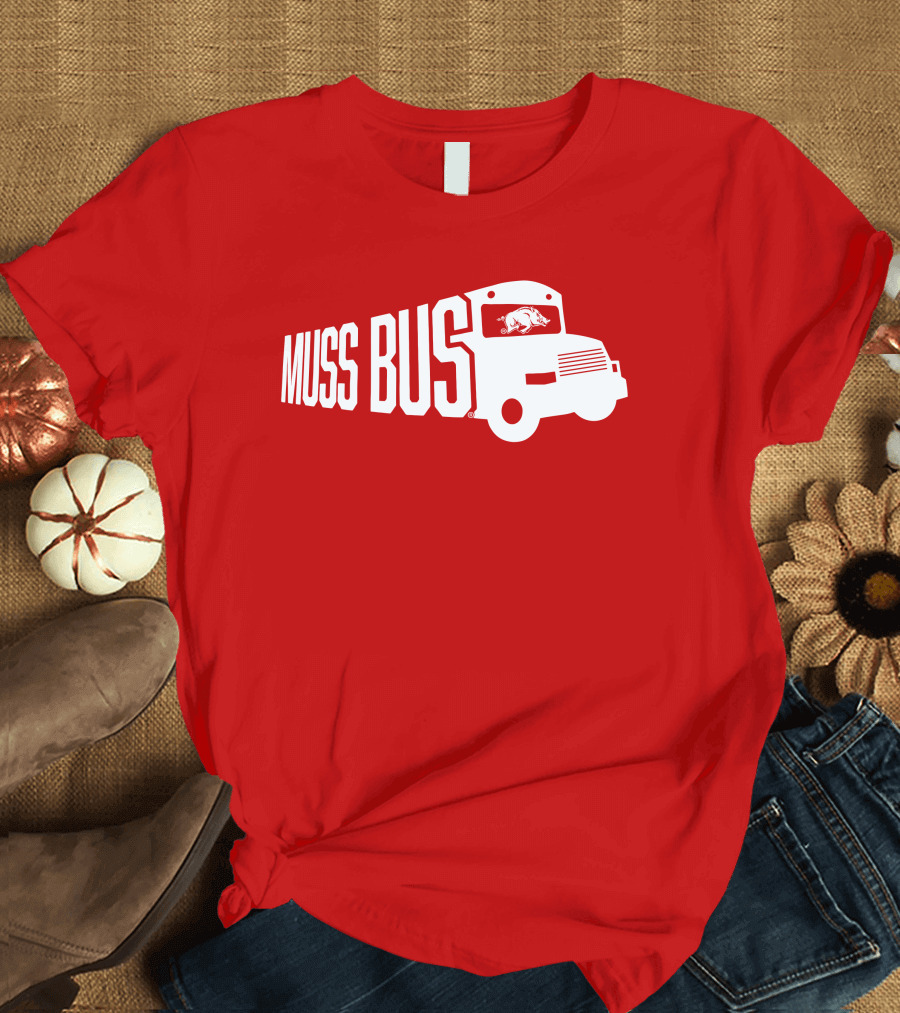 Muss Bus Eric Musselman Arkansas Razorbacks T-Shirt