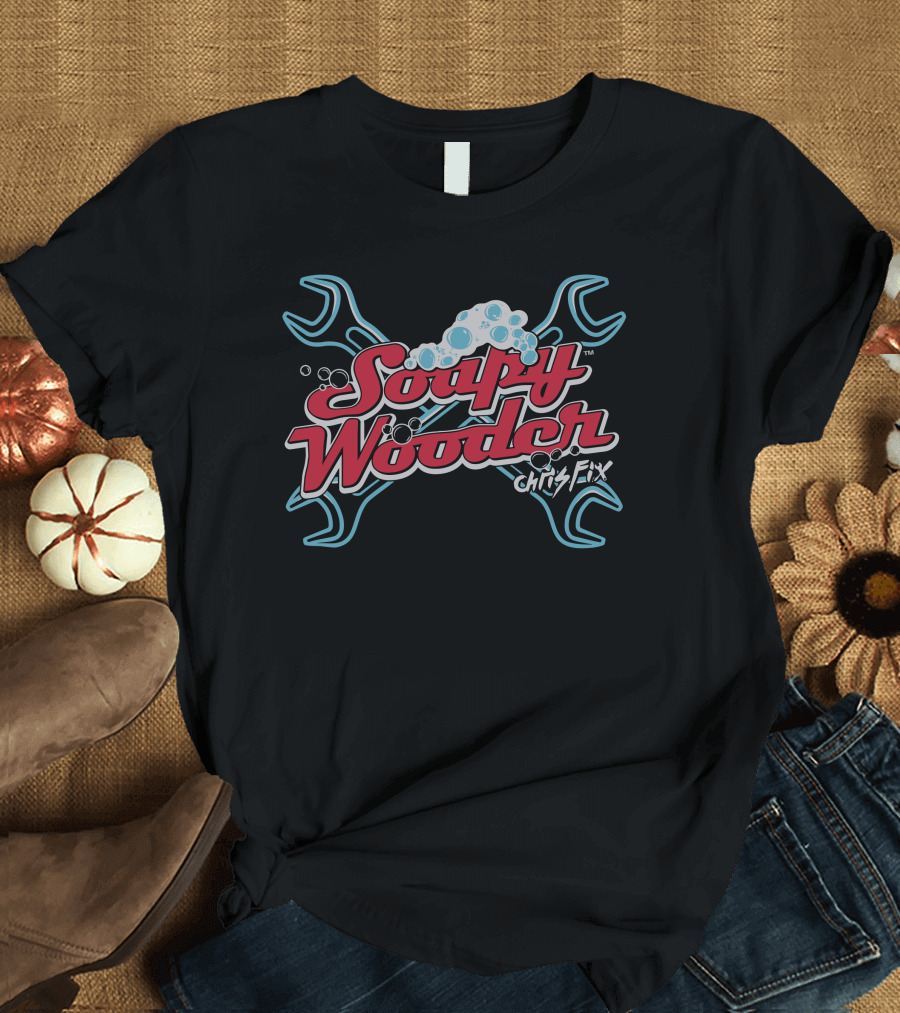 Soapy Wooder Chris Fix Wrench Bubble T-Shirt