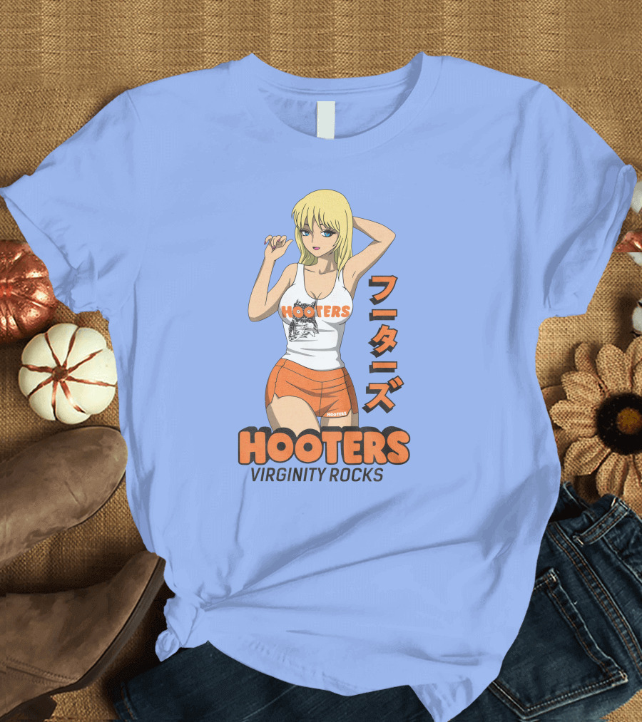 Hooters Anime Girl Virginity Rocks Danny Duncan T-Shirt