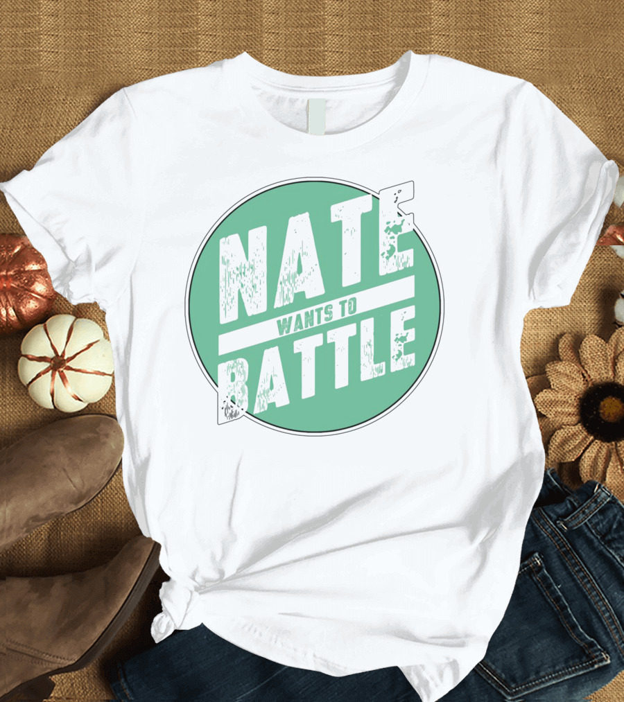 NateWantsToBattle Green Circle T-Shirt