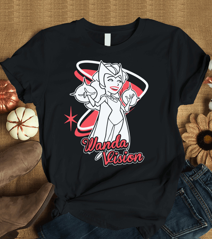 WandaVision Scarlet Witch Retro Cartoon T-Shirt