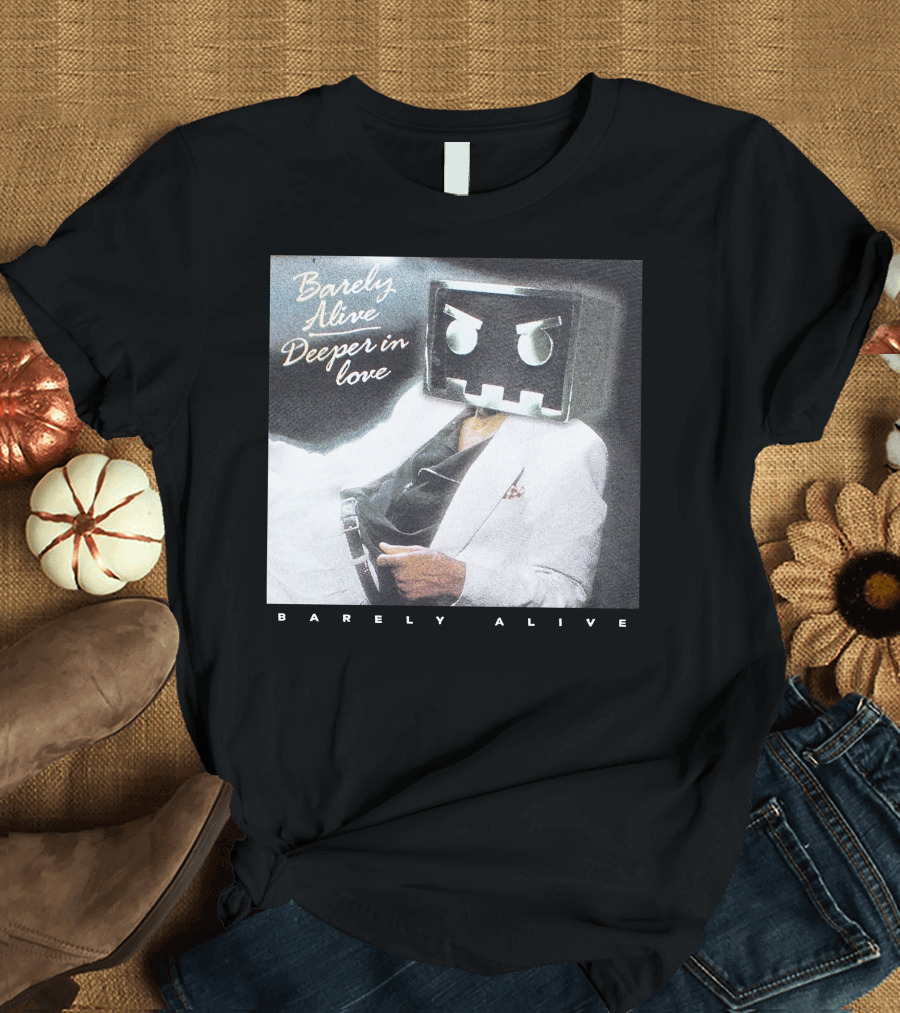 Barely Alive Deeper in Love 80s Aesthetic Robot Head Suit T-Shirt