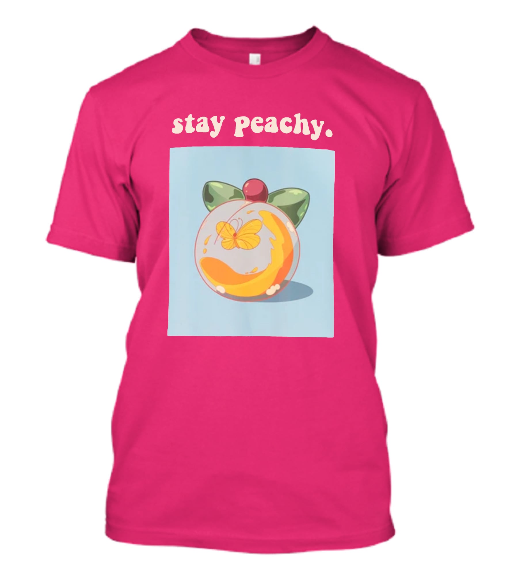 Stay Peachy Butterfly Peachy Squad Merch T-Shirt