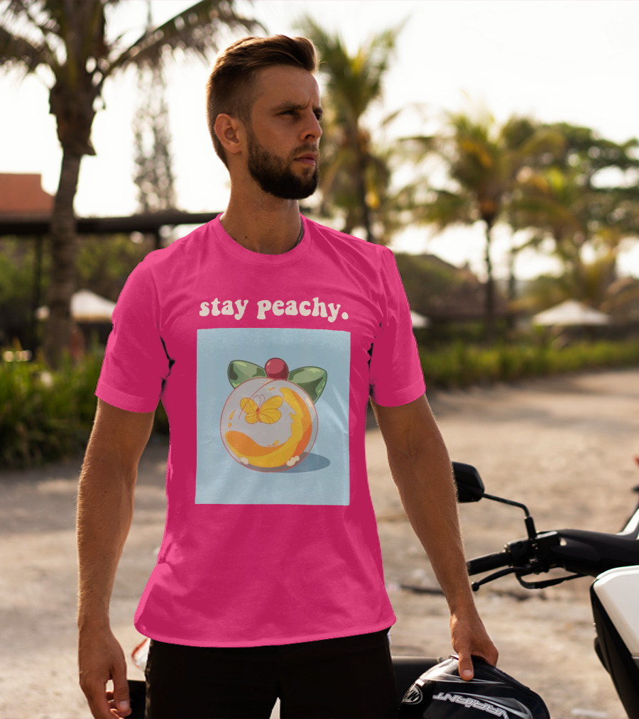 Stay Peachy Butterfly Peachy Squad Merch T-Shirt