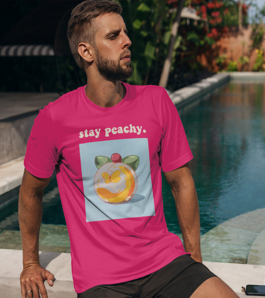 Stay Peachy Butterfly Peachy Squad Merch T-Shirt
