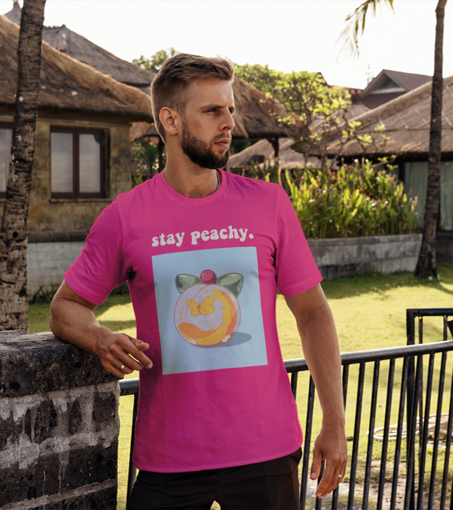 Stay Peachy Butterfly Peachy Squad Merch T-Shirt