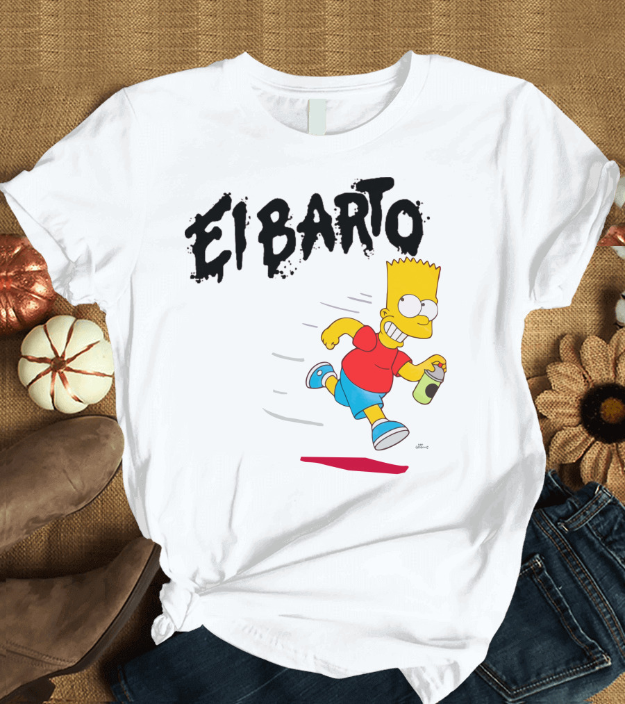 Vans Simpsons El Barto Bart Simpson Spray Can T-Shirt