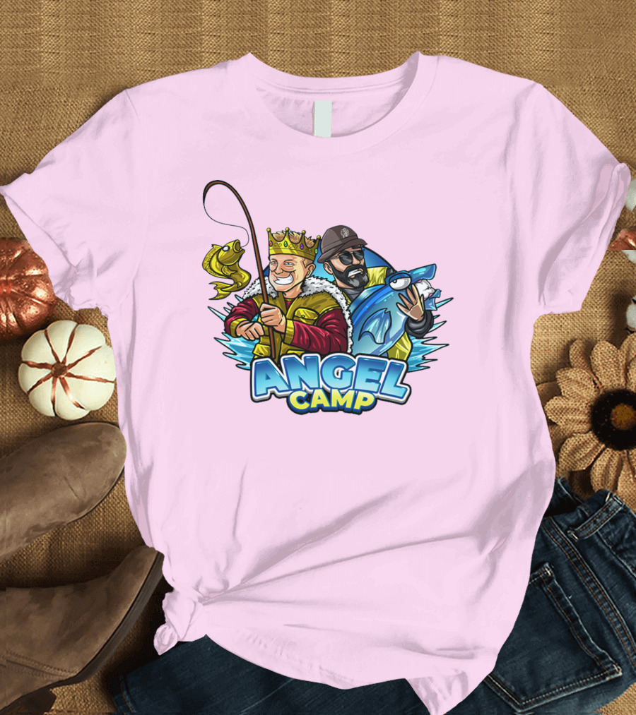 ANGEL CAMP FISHING KING AND BLUE SHARK T-Shirt