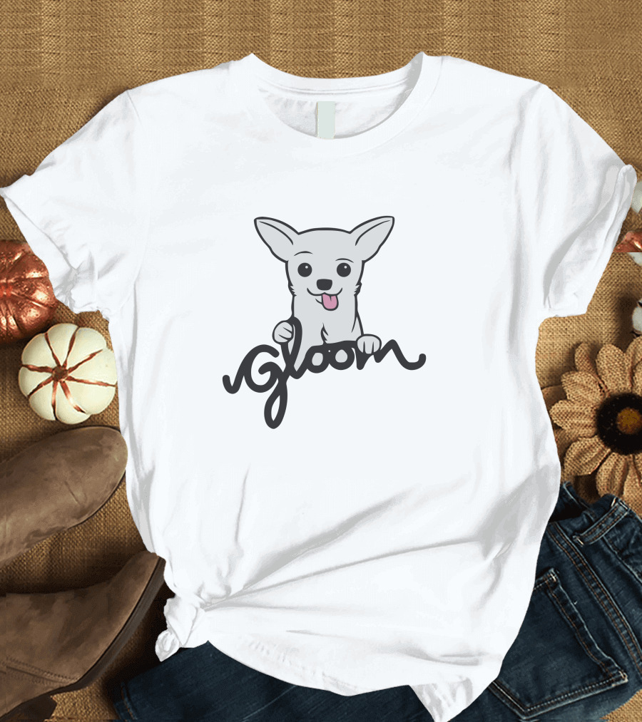 Gloom Merch Dog Icon With Script T-Shirt