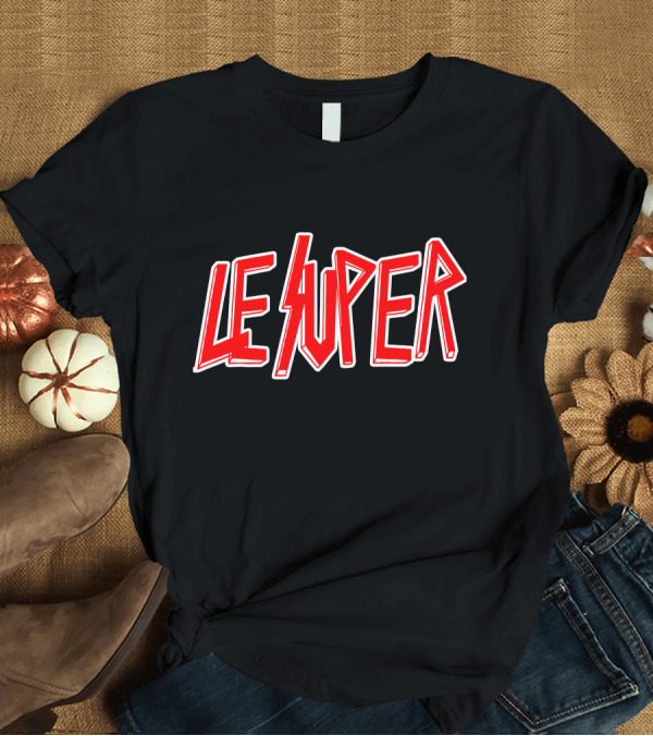 T-Shirt: Rhest Ville Le Super Bold Red Typography T-Shirt Rhest Ville Le Super Bold Red Typography T-Shirt