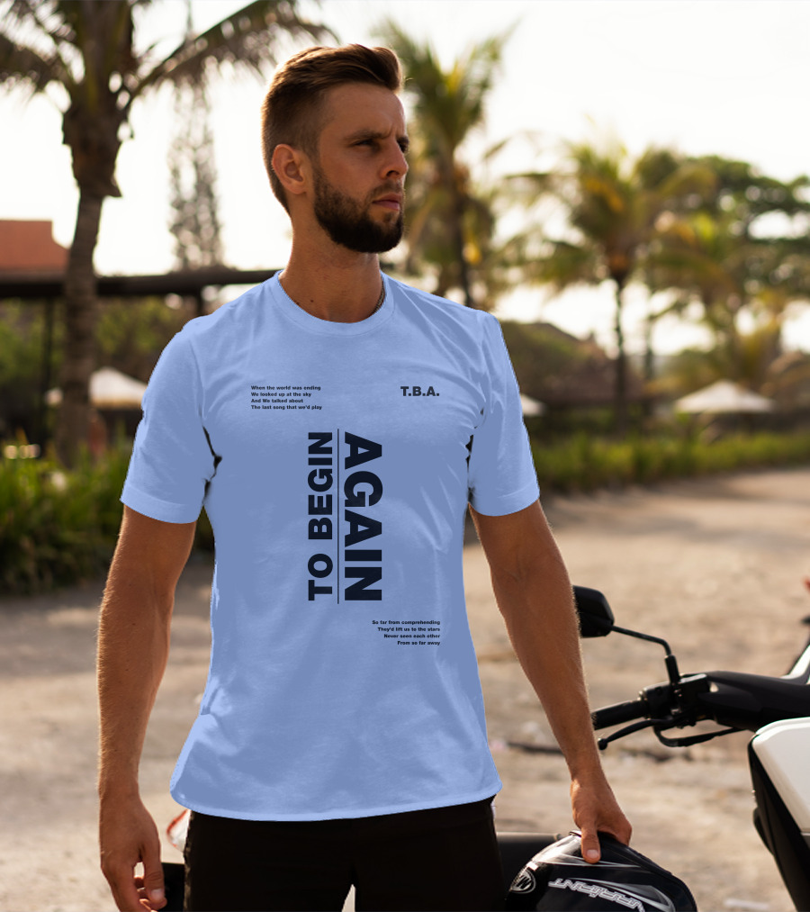 T.B.A. Ingrid Michaelson Merch To Begin Again Song Lyrics T-Shirt