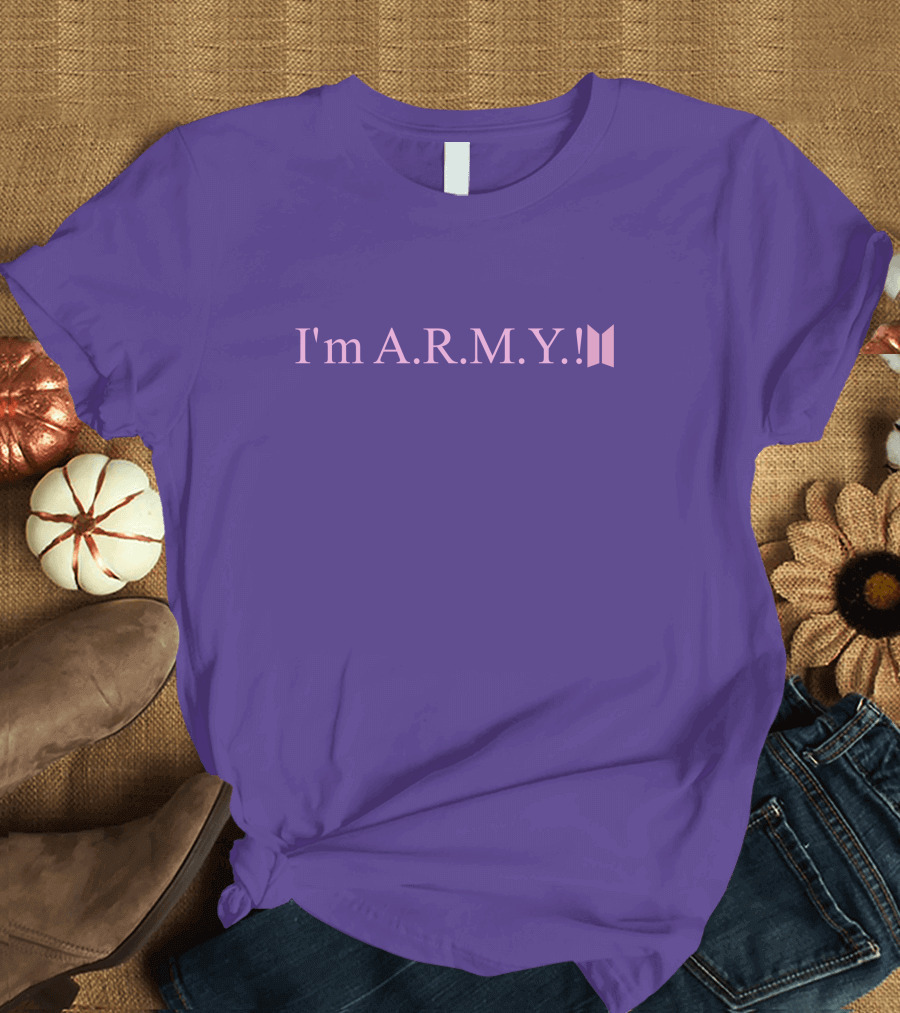 I'm A.R.M.Y Iconic Symbol Purple T-Shirt