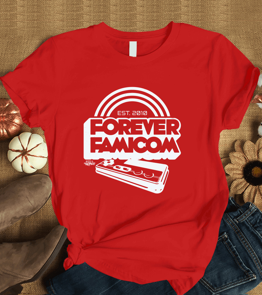 Bits And Rhymes Forever Famicom Est. 2010 Mega Ran Controller T-Shirt