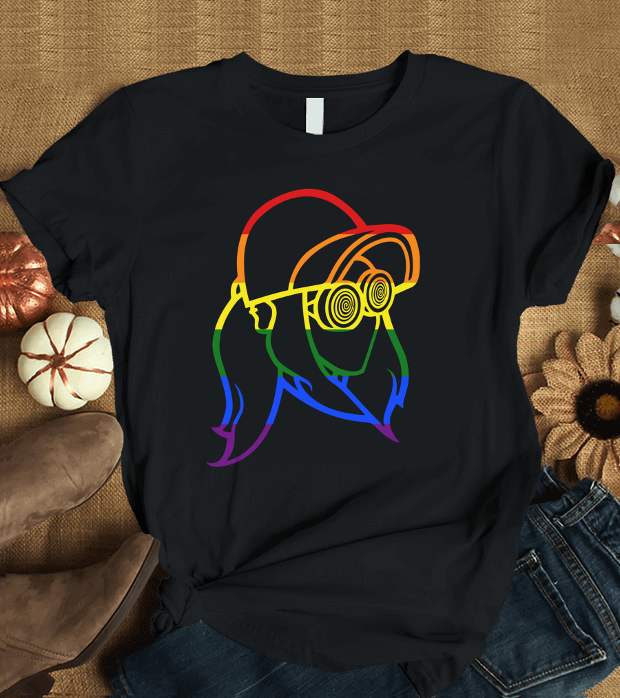 Rezz Rainbow Pride DJ Icon with Spiral Glasses T-Shirt